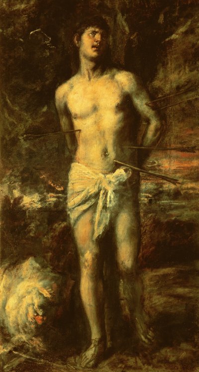 St. Sebastian by Tiziano Vecelli